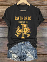 Women's Roman Catholic Since Ad 33  Short Sleeve T-Shirt zartstils
